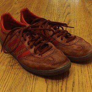 Adidas Men's Brown and Red Sneakers